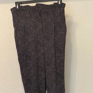 Paper bag pant with belt